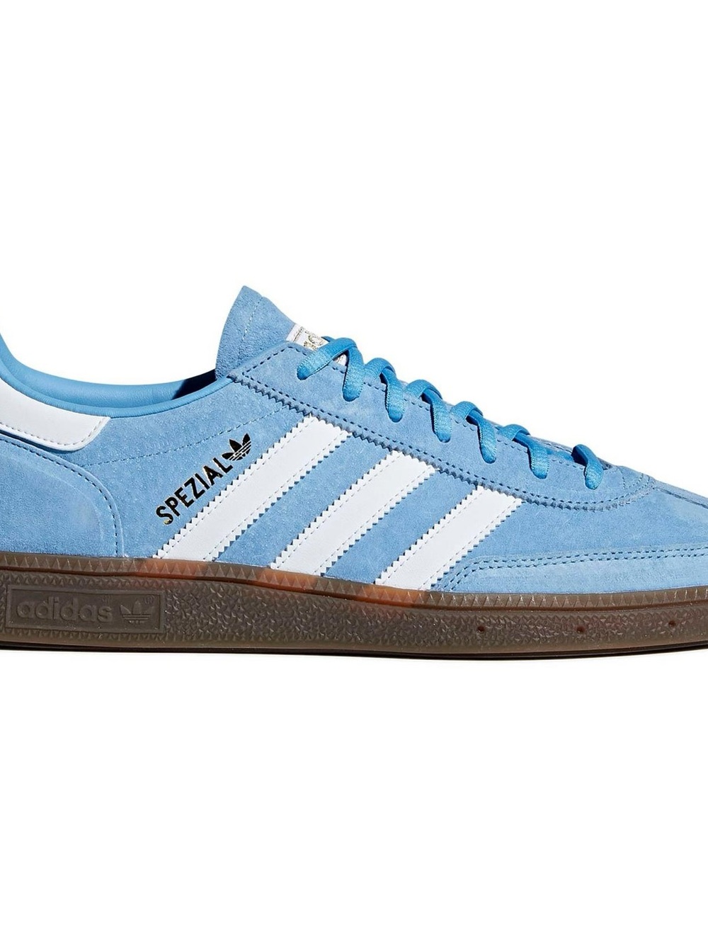 adidas Handball Spezial Unisex Suede Trainer in Light Blue and White - 6.5/8